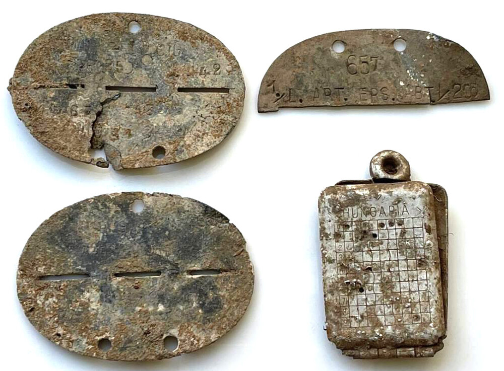 Dogtags from dugout / from Stalingrad