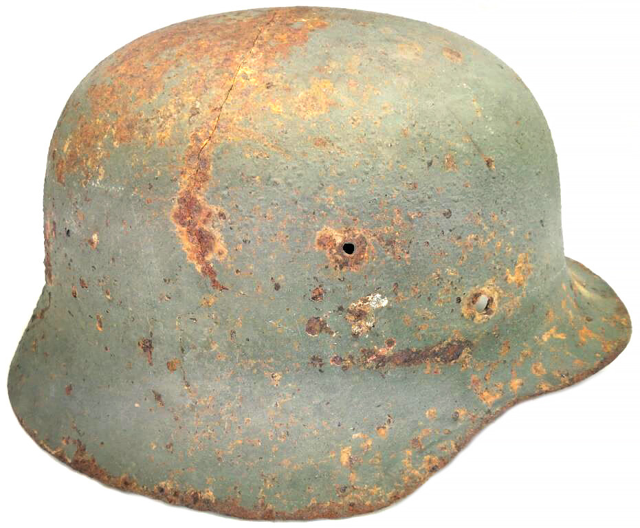German helmet M40 / from Leningrad