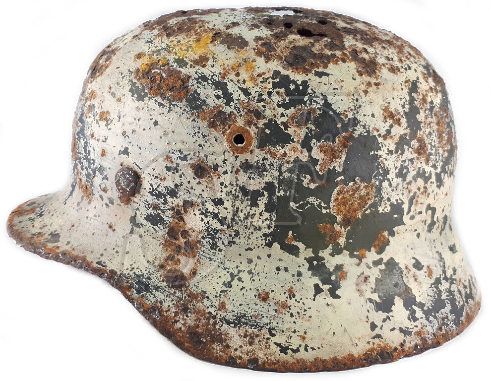 Winter camo helmet M35 / from Stalingrad