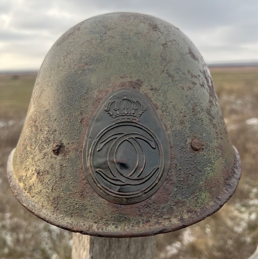 Romanian helmet / from Stalingrad