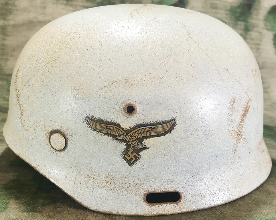 Restored German helmet M35 (M37), Paratrooper
