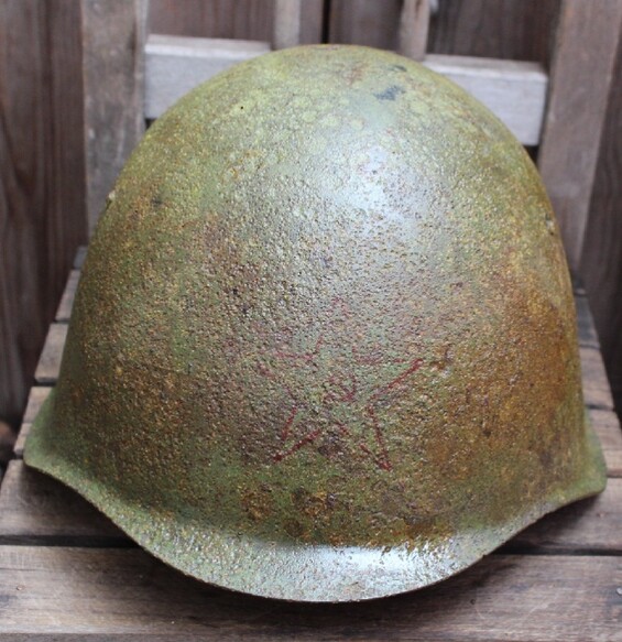 Soviet helmet SSh39 / from Smolensk