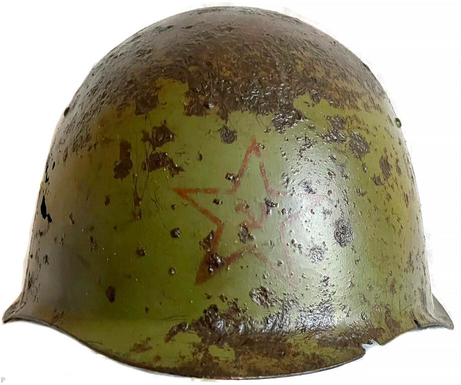 Soviet helmet SSh39 / from Stalingrad