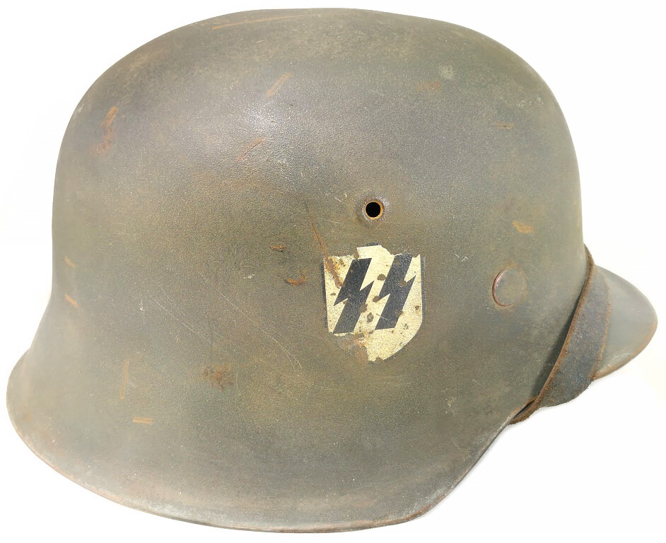 Restored German helmet M42, Waffen SS