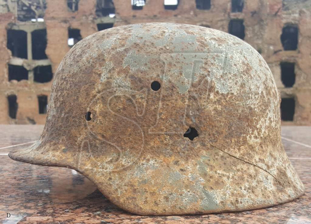 Steel helmet M35 from Stalingrad
