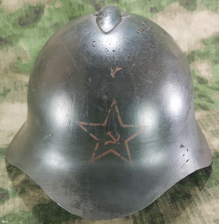 Soviet helmet SSh36 / from Stalingrad