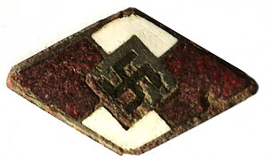 Hitler Jugend membership badge / from Koenigsberg