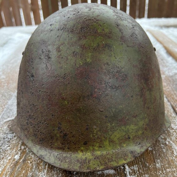 Soviet helmet Ssh39 / from Stalingrad