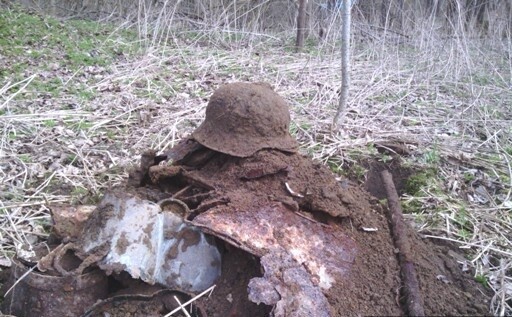 German helmet M42 / from Konigsberg