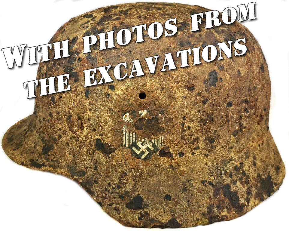 Wehrmacht helmet M40 / from Stalingrad