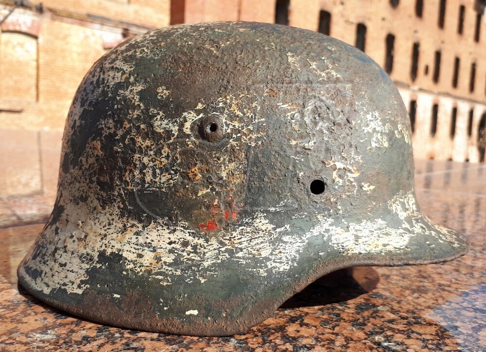 German helmet М35 from Psckov