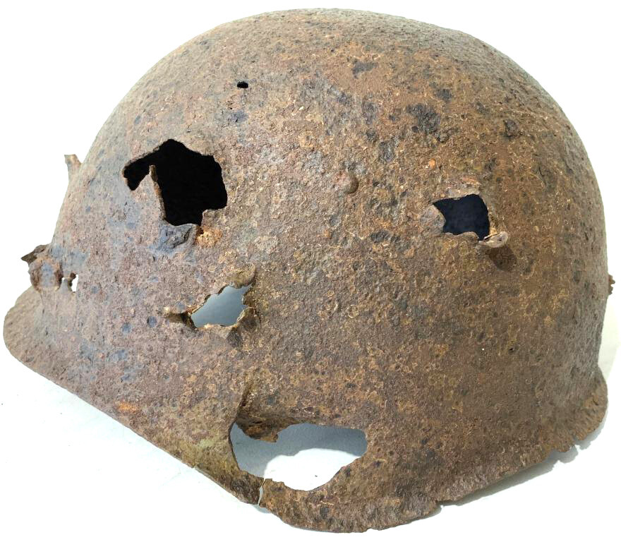 Soviet helmet SSh39 / from Stalingrad