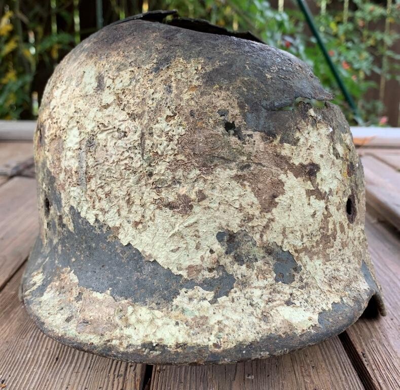 German helmet M40 / from Stalingrad