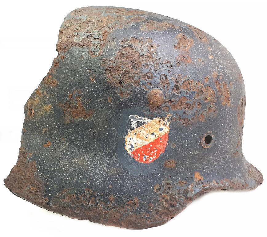 Wehrmacht helmet M35 DD / from Stalingrad