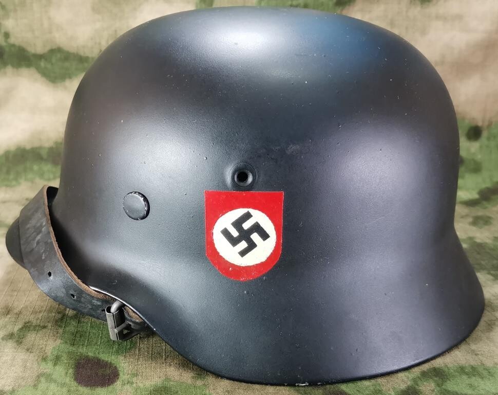 Restored German helmet M35 DD, Waffen SS