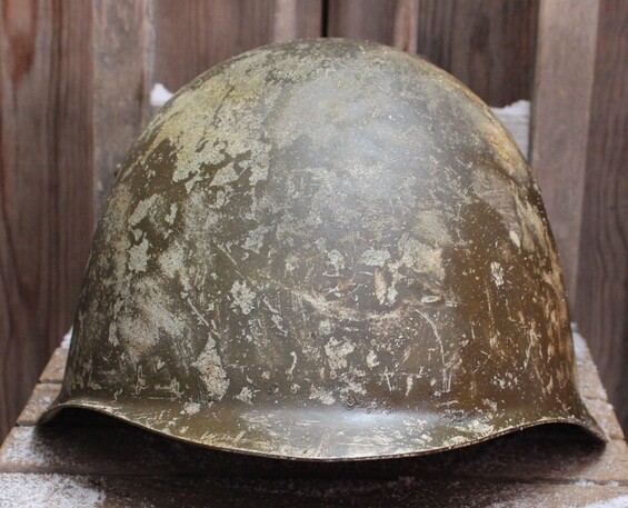 Soviet helmet SSh40 / from Karelia