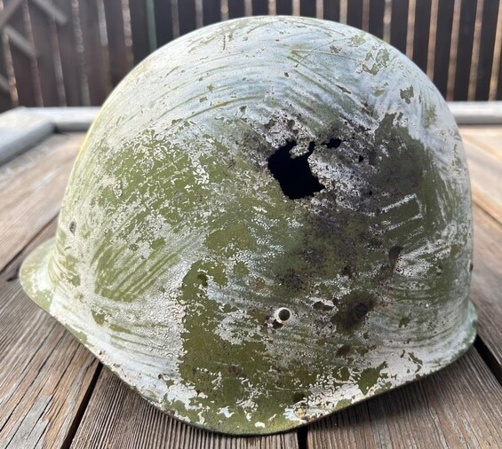 Soviet helmet SSh40 / from Stalingrad