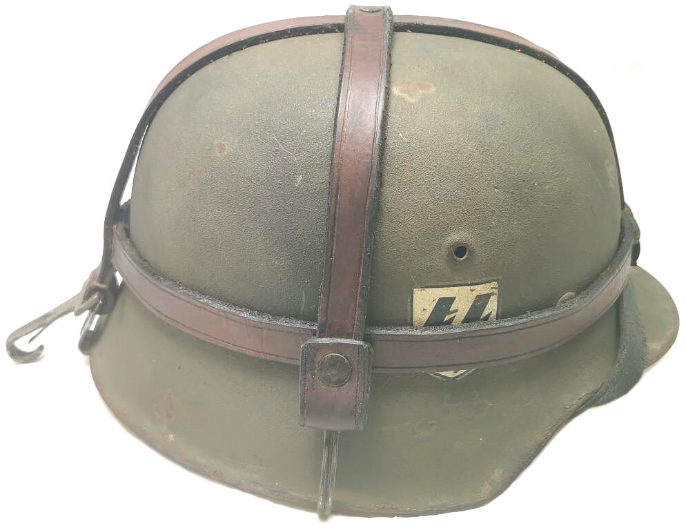 Restored German helmet M40, Waffen SS