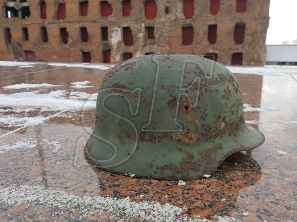 German steel helmet M35 from Smolensk region