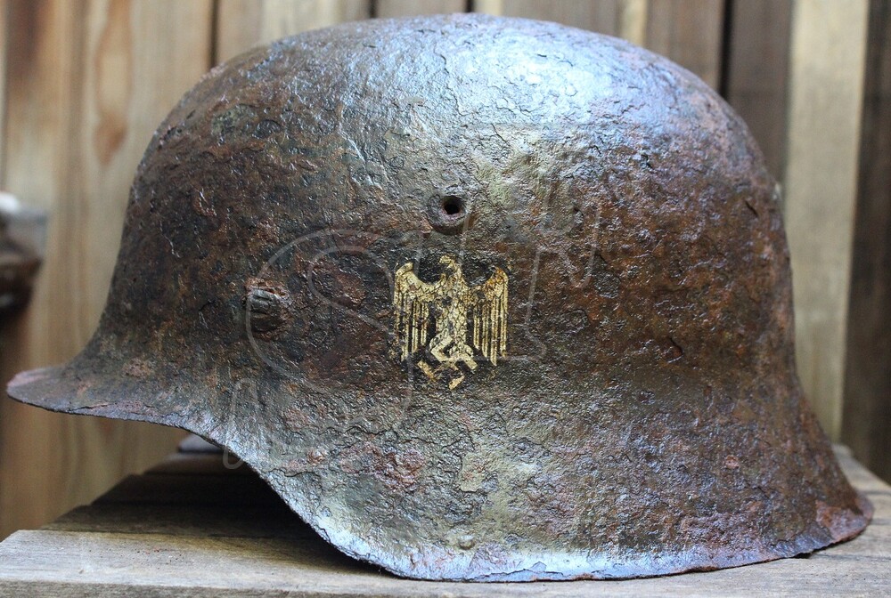 German helmet М42 from Koenigsberg