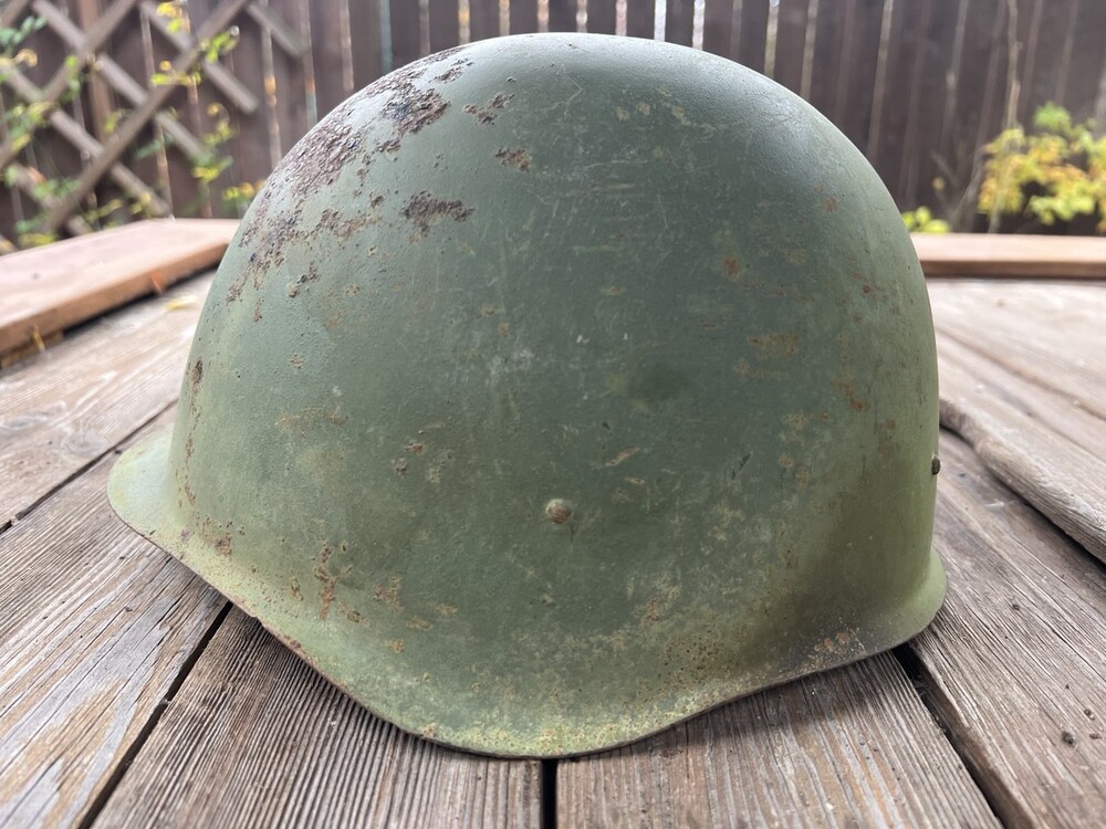 Soviet helmet SSh40 / from Demyansk