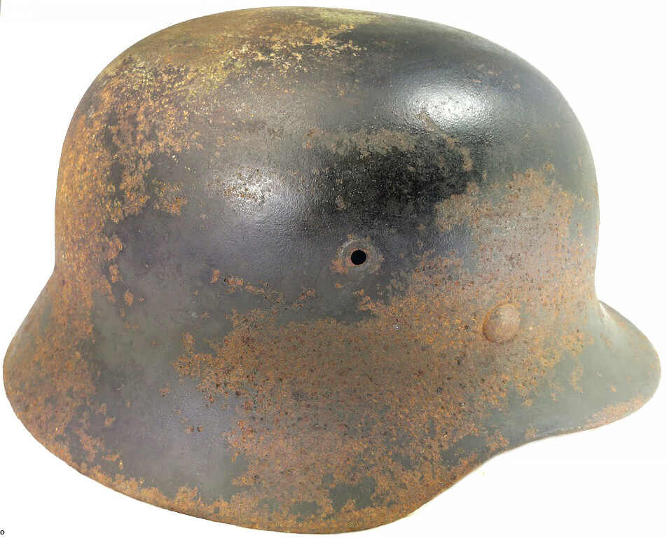 German helmet M40 / from Stalingrad