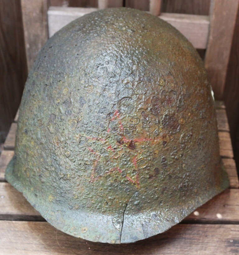 Soviet helmet SSh39 / from Smolensk