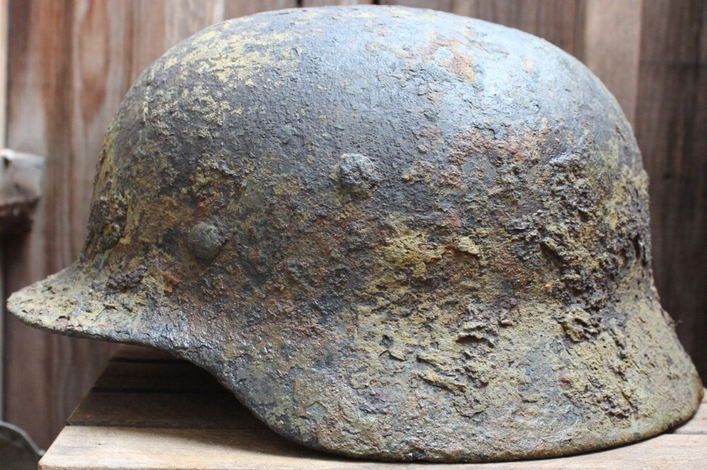German helmet M35 / from Novgorod