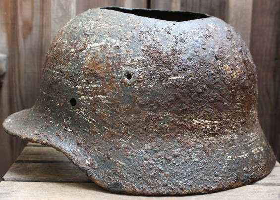 German helmet M40 / from Koenigsberg