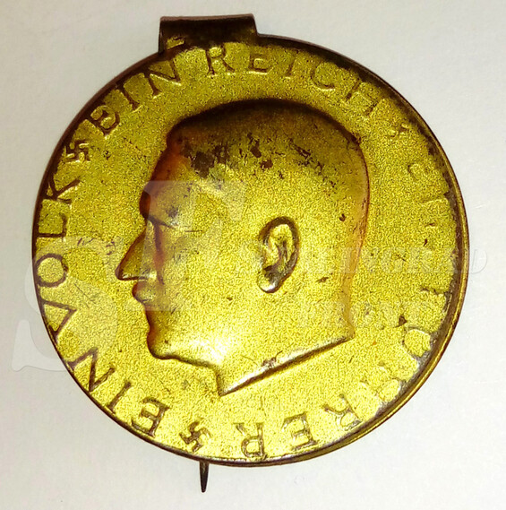 Hitler Head Election Lapel Pin