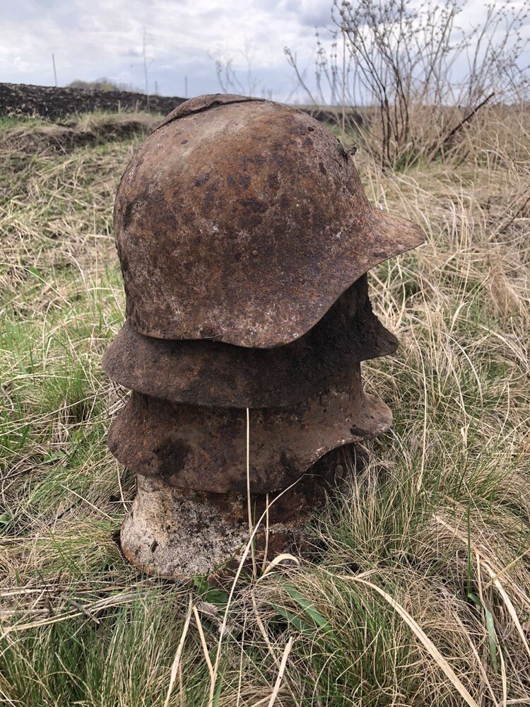 Soviet helmet SSh36 / from Voronezh
