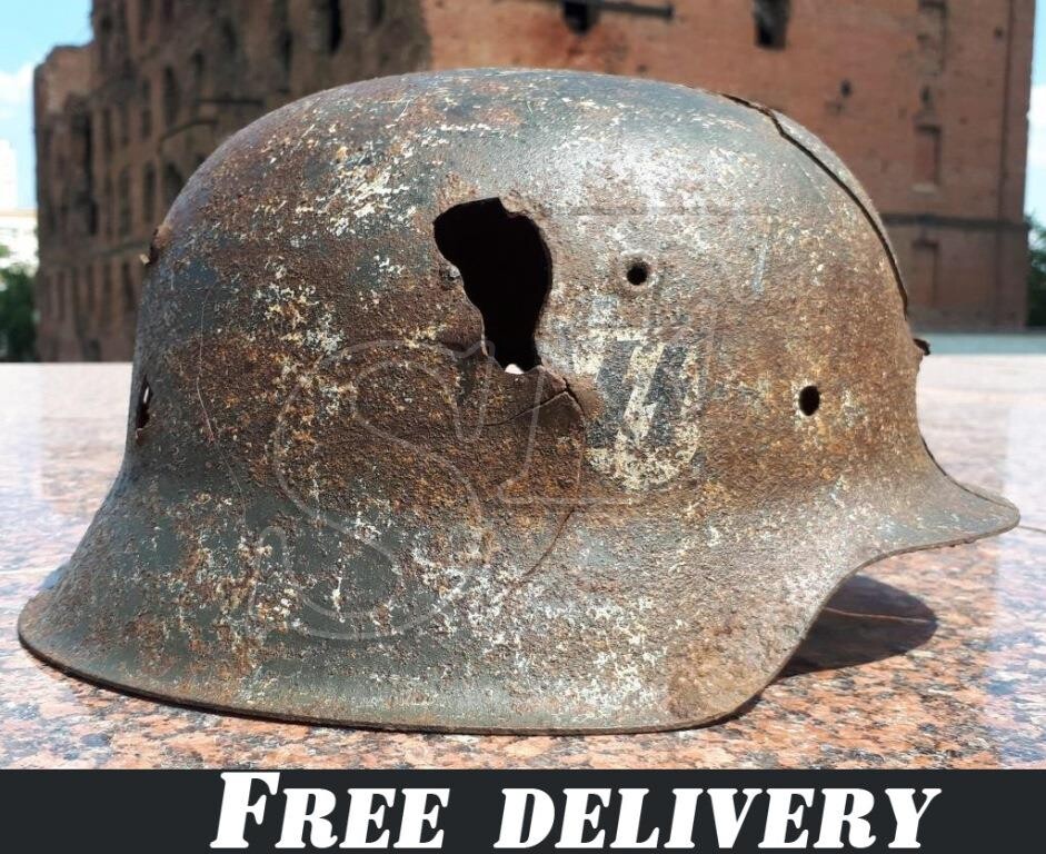 German helmet М42 Waffen-SS Winter camo
