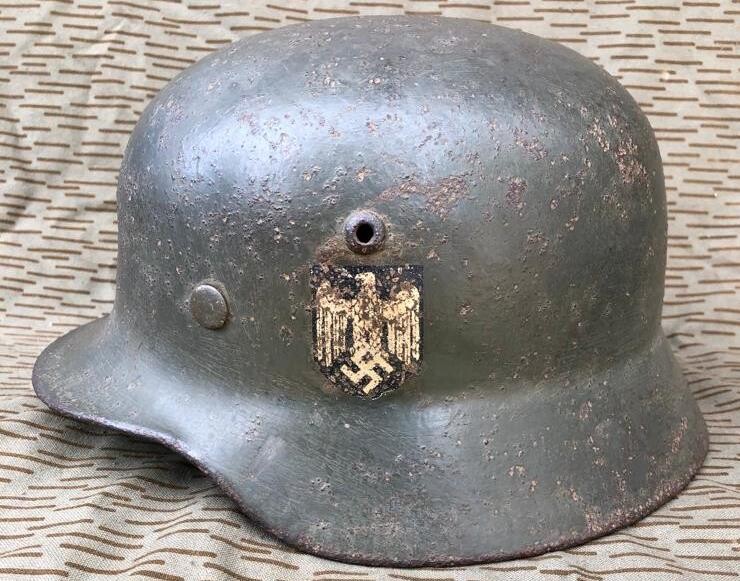 Wehrmacht helmet M35 DD / from Voronezh