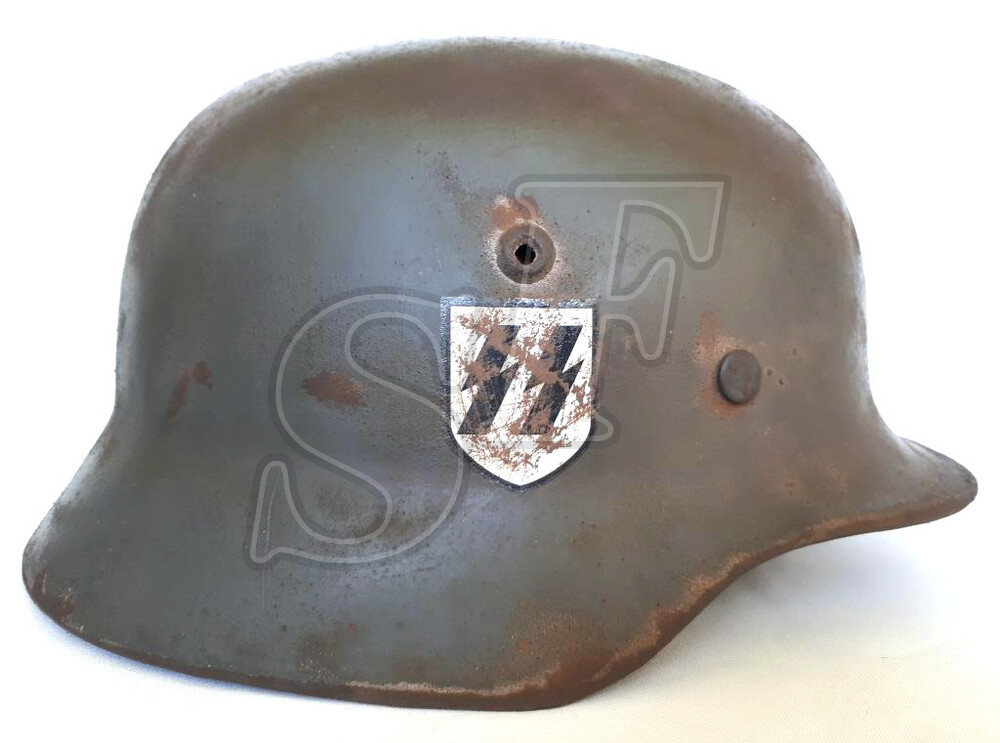 German helmet M35 Waffen SS [Restoration]