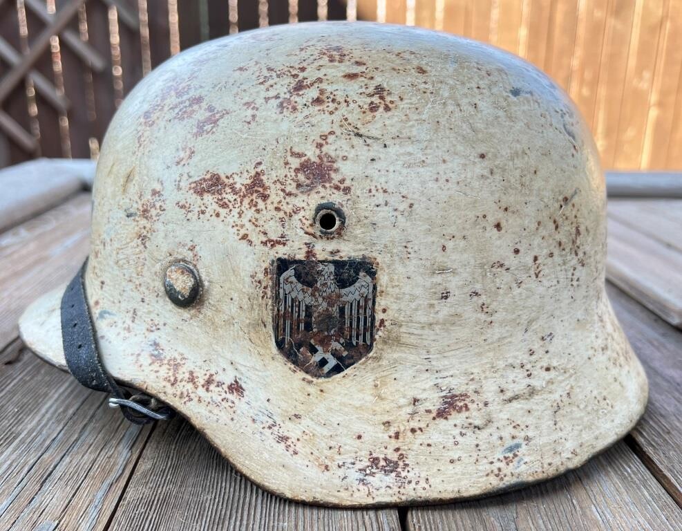 Restored German helmet M40, Wehrmacht