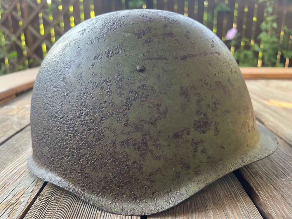 Soviet helmet SSh40 / from Stalingrad