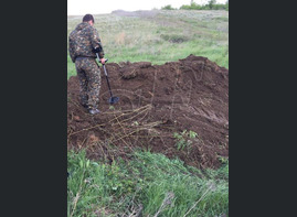Excavations in Gumrak airfield and the village Ezhovka