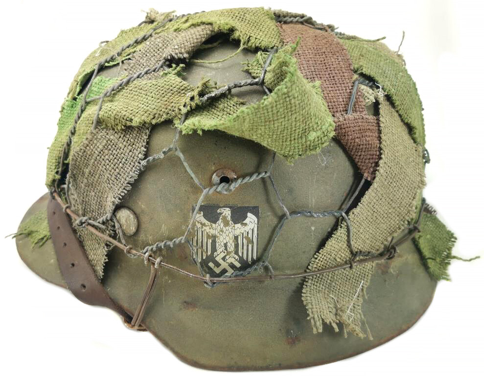 Restored German helmet M35, Wehrmacht
