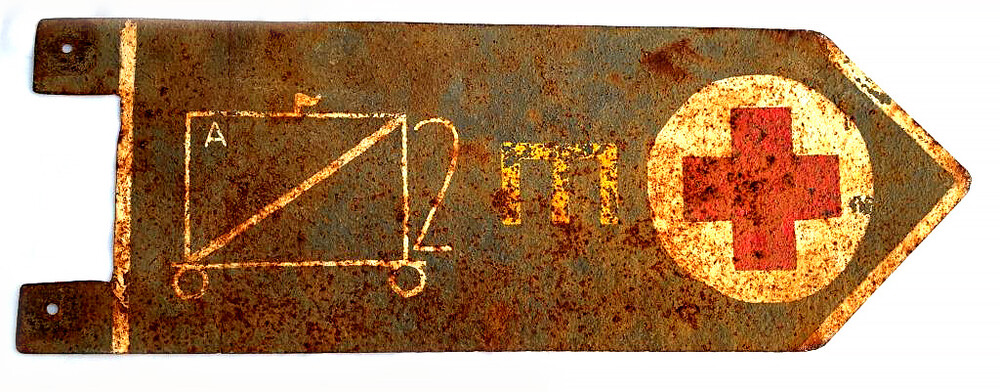 Hospital Road sign / from Novgorod