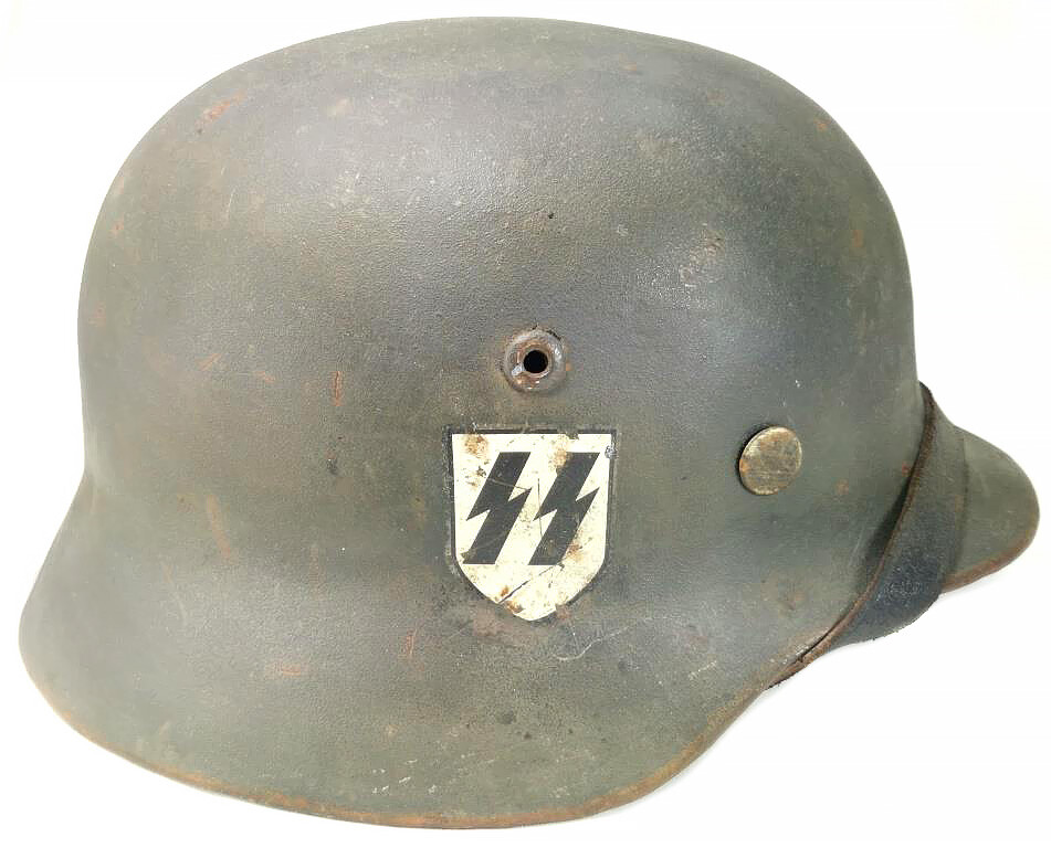 Restored German helmet M35, Waffen SS