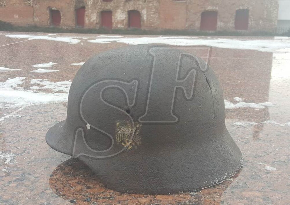 German steel helmet M40 from Stalingrad