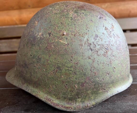 Soviet helmet SSh39 / from Stalingrad