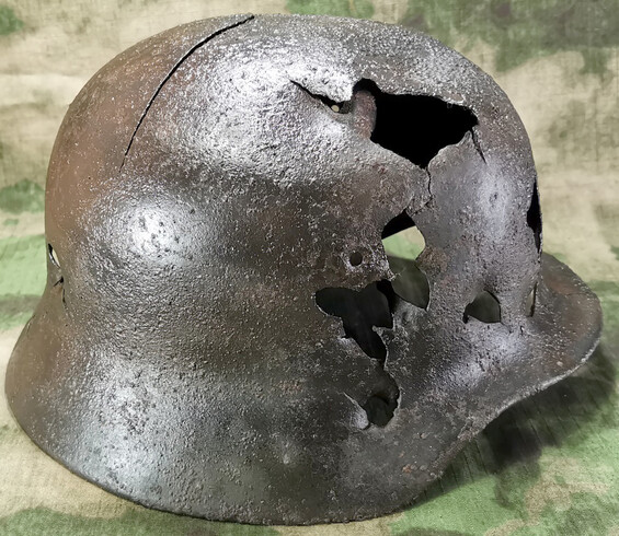 German helmet M40 / from Leningrad