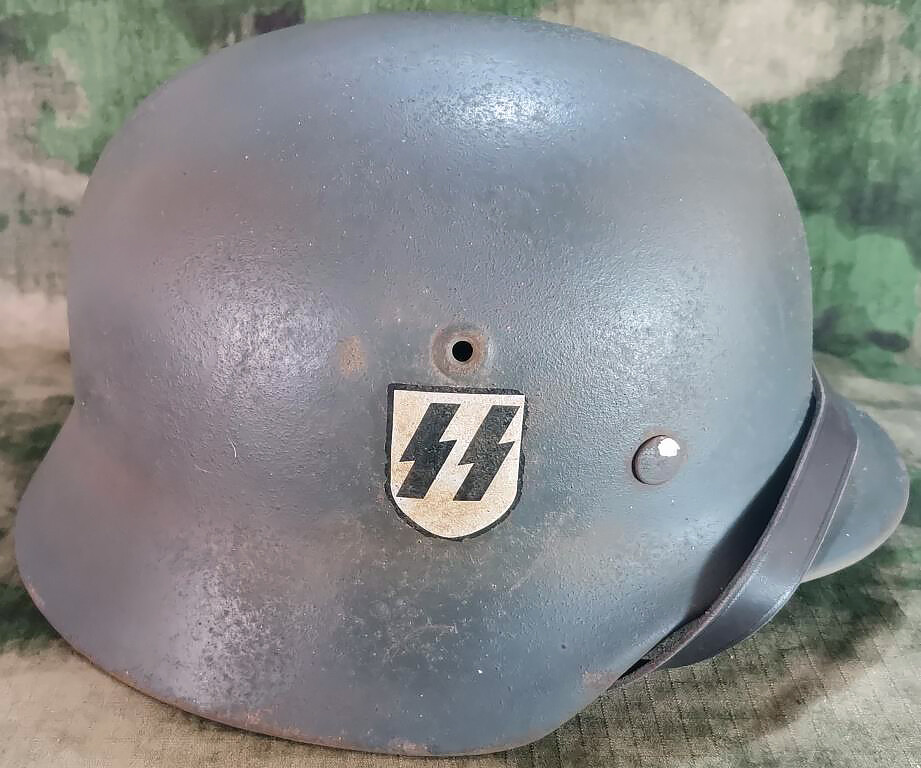 Restored German helmet M40, Waffen SS