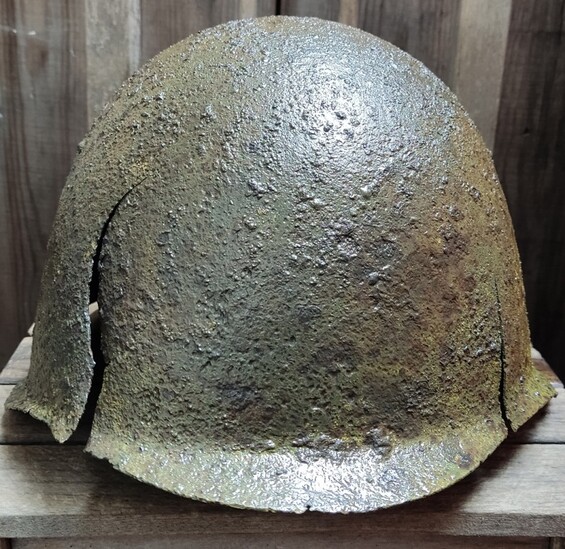 Soviet helmet SSh39 / from Smolensk