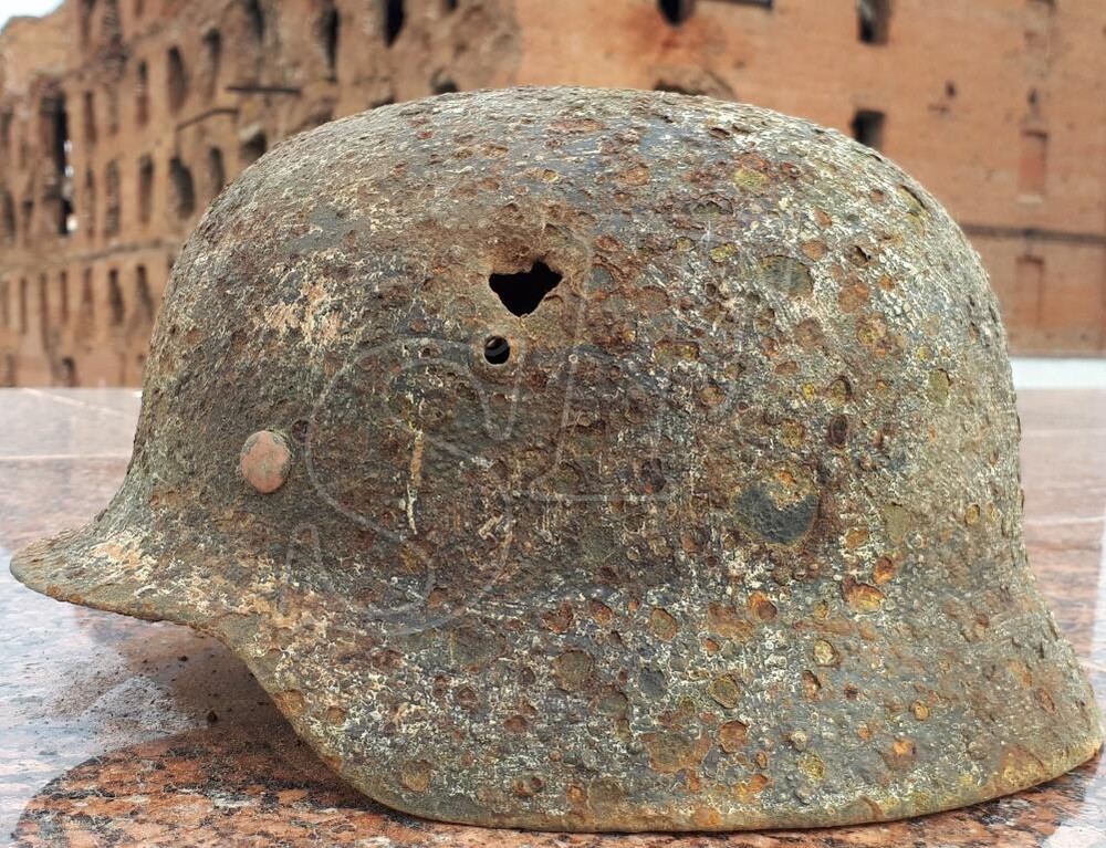 German helmet M35 from Stalingrad