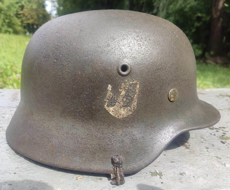 Waffen SS helmet M40 / from KArelia