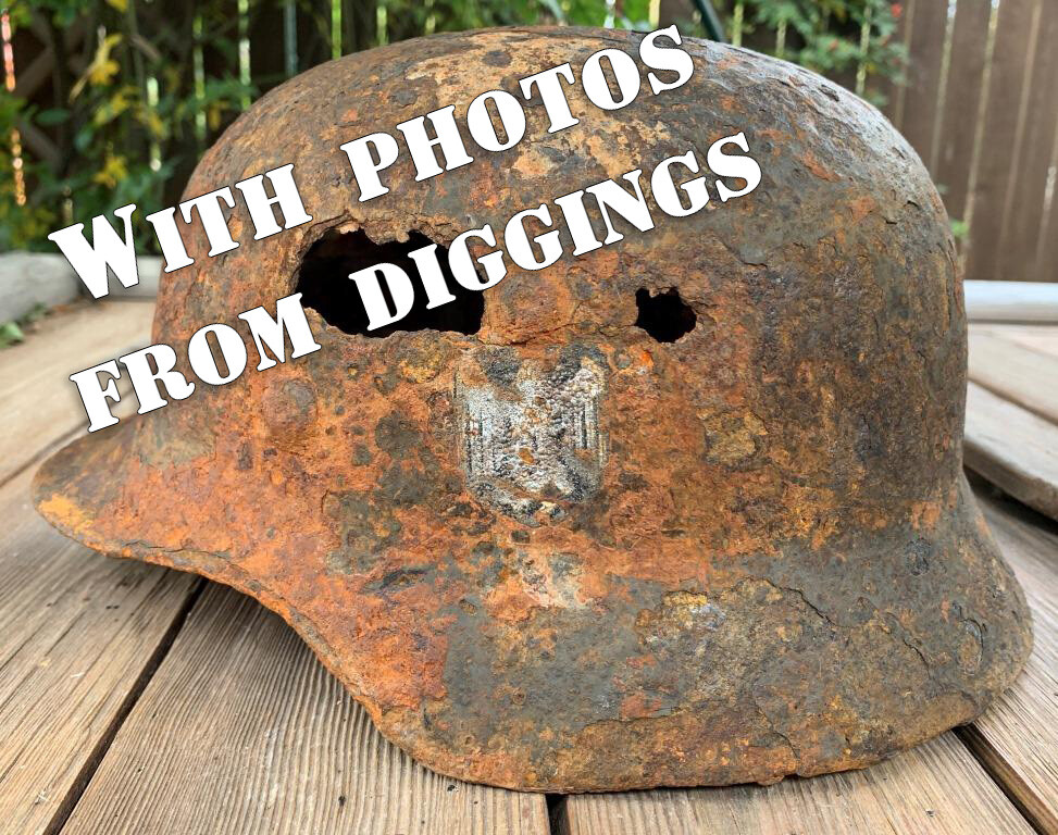 German helmet M40 / from Novgorod