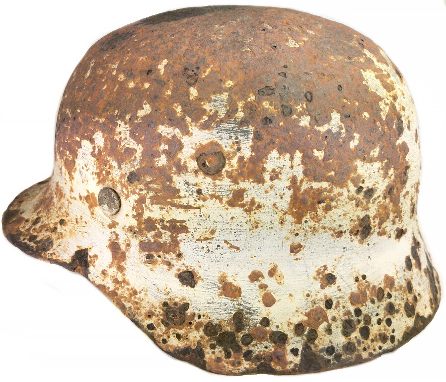 Winter camo helmet M35 / from Novgorod