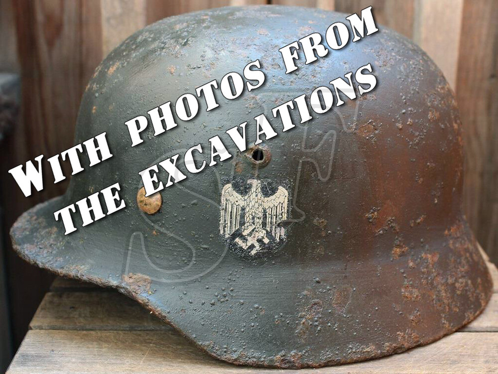 Wehrmacht helmet M35 / from Smolensk